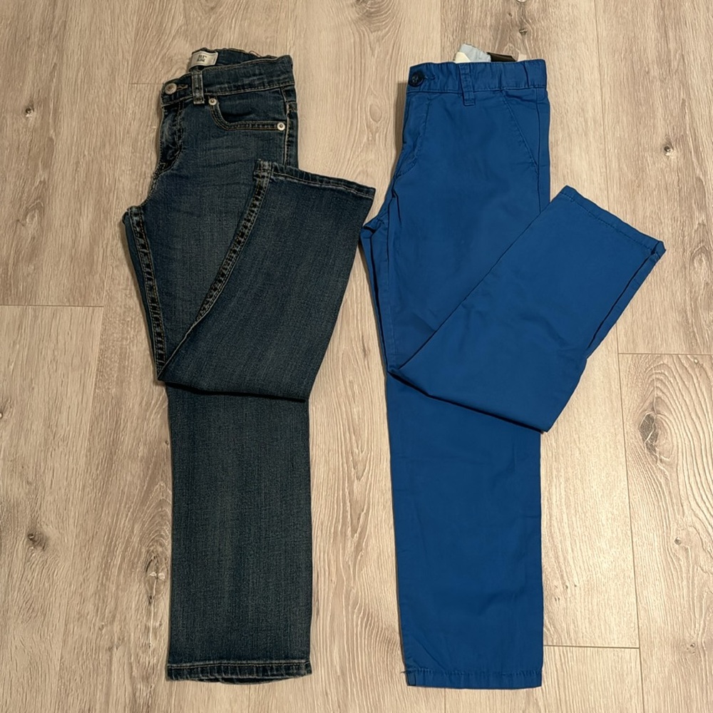 Boys pants size 7-8 reg - bundle of 2 (Levi’s and H&M)